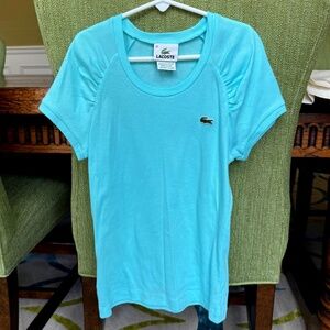 Lacoste T-shirt w/Ruched Sleeve Detail